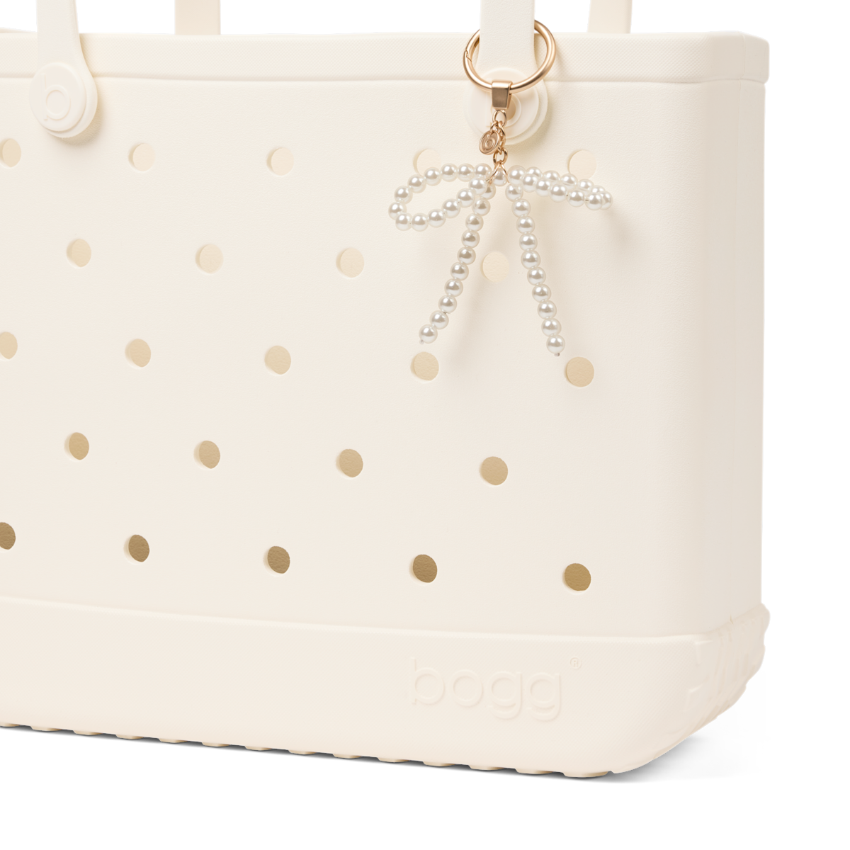 Bogg'd & Charmed - White Pearl Bow